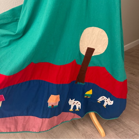 ONE OF A KIND! Patchwork Quilted Bottom Jumper Dress - Picture 3 of 13